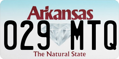 AR license plate 029MTQ