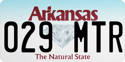 AR license plate 029MTR