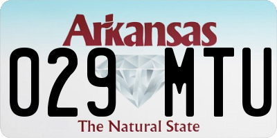 AR license plate 029MTU