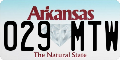 AR license plate 029MTW