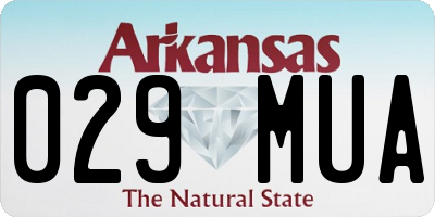 AR license plate 029MUA