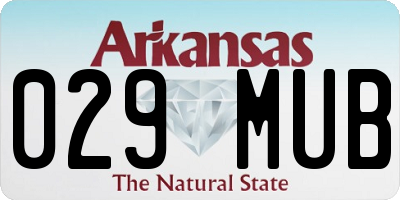 AR license plate 029MUB