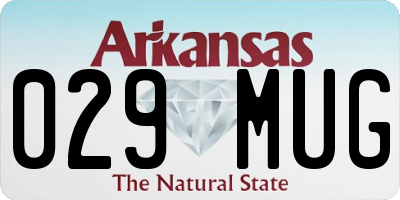 AR license plate 029MUG