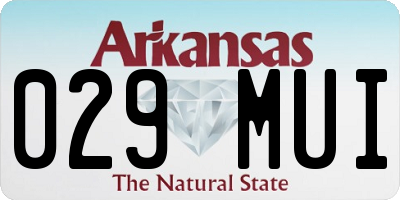 AR license plate 029MUI