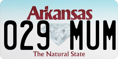 AR license plate 029MUM