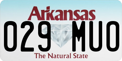 AR license plate 029MUO
