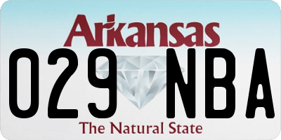 AR license plate 029NBA