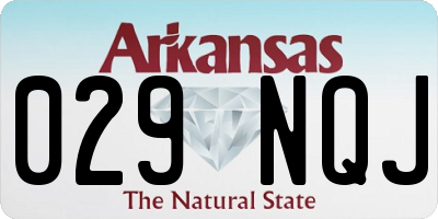 AR license plate 029NQJ