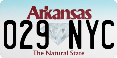 AR license plate 029NYC