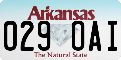 AR license plate 029OAI