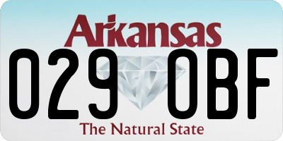 AR license plate 029OBF