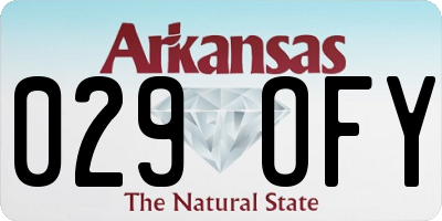 AR license plate 029OFY