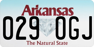 AR license plate 029OGJ