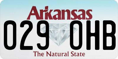 AR license plate 029OHB