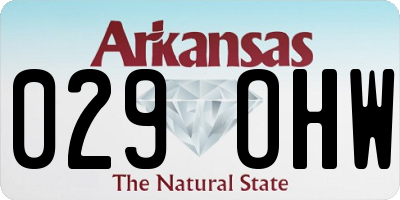 AR license plate 029OHW