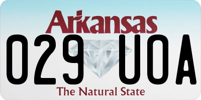 AR license plate 029UOA