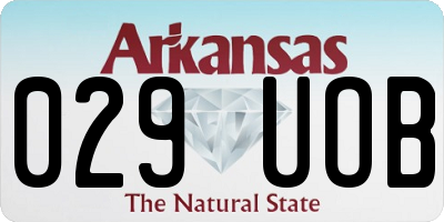 AR license plate 029UOB