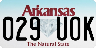 AR license plate 029UOK