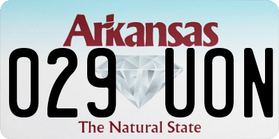 AR license plate 029UON