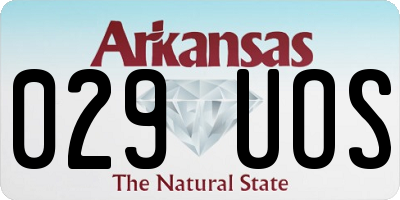 AR license plate 029UOS