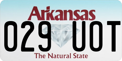 AR license plate 029UOT