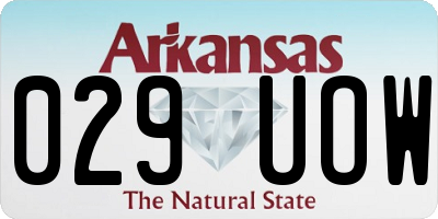 AR license plate 029UOW