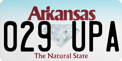 AR license plate 029UPA