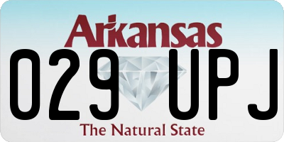 AR license plate 029UPJ