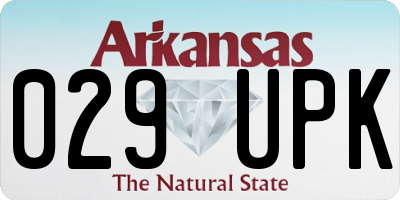 AR license plate 029UPK