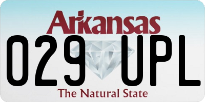 AR license plate 029UPL