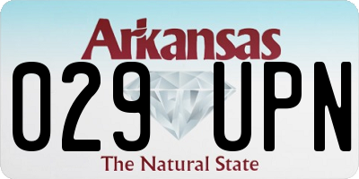 AR license plate 029UPN