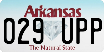 AR license plate 029UPP