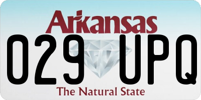 AR license plate 029UPQ