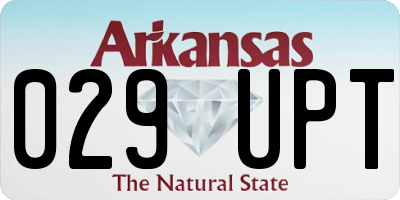 AR license plate 029UPT