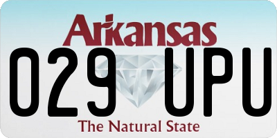 AR license plate 029UPU