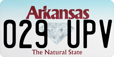 AR license plate 029UPV