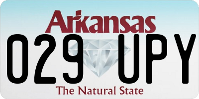 AR license plate 029UPY