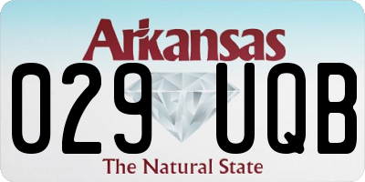 AR license plate 029UQB