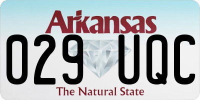 AR license plate 029UQC