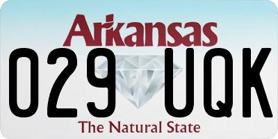 AR license plate 029UQK