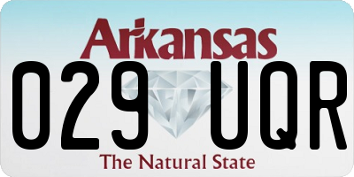 AR license plate 029UQR