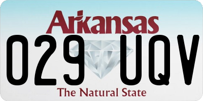 AR license plate 029UQV