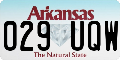 AR license plate 029UQW