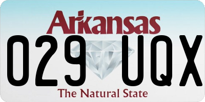 AR license plate 029UQX
