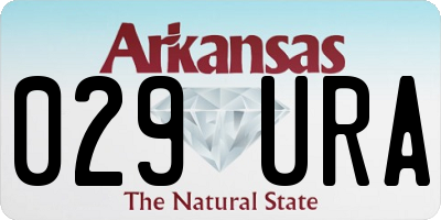 AR license plate 029URA