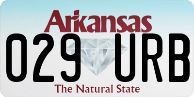 AR license plate 029URB