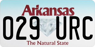 AR license plate 029URC