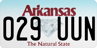AR license plate 029UUN