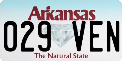 AR license plate 029VEN