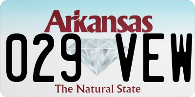 AR license plate 029VEW